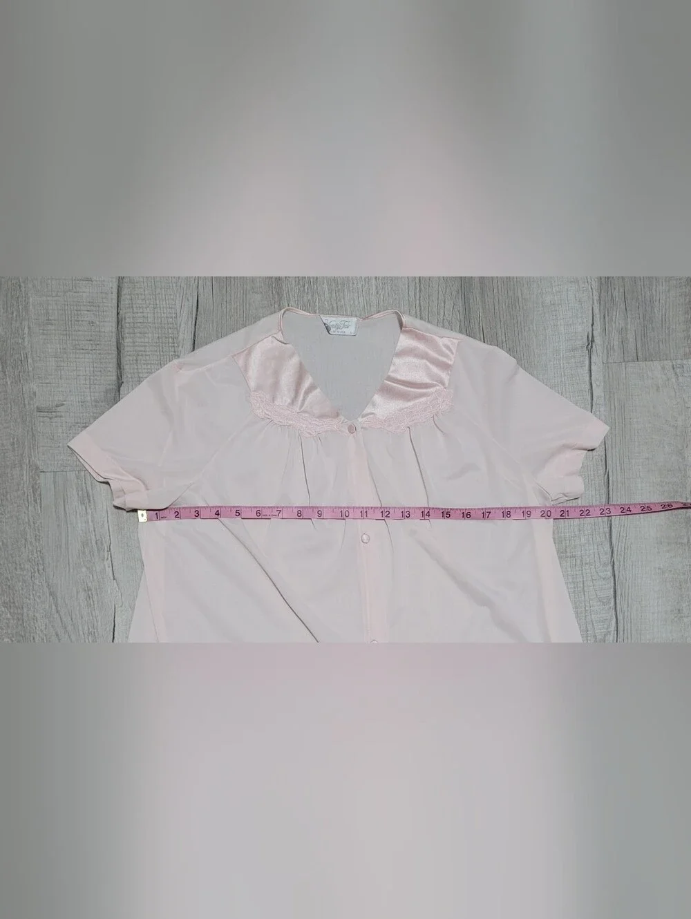 Vintage 70s Vanity Fair Soft Light Pink Pajama Set Size Large